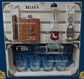 Beluga vodka service set in wooden suitcase