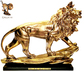 Луксозна позлатена статуетка за подарък на зодия лъв
