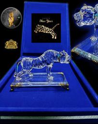 сувенир на кристален тигър за 2022 годината на животното Тигър