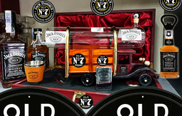 Марков сервиз за уиски подарък за мъж камион цистерна с кранче