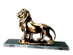 Позлатен сувенир за подарък статуетка Лъв "СИЛА"
