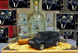 Луксозен сервиз за ракия, уиски или други видове алкохол Mercedes G Class