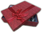 Подаръчна луксозна червена кутия с пандела
